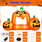 8.5FT Halloween Inflatable,Pumpkin Photo with Lights for Party Yard Decorations